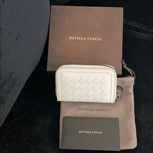Bottega Veneta Mist Intrecciato Zip Coin Purse